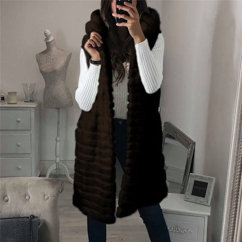 Women's new imitation fur fur vest