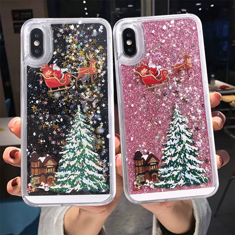 Compatible With , Santa Claus Christmas Tree Quicksand Shell - Image 2