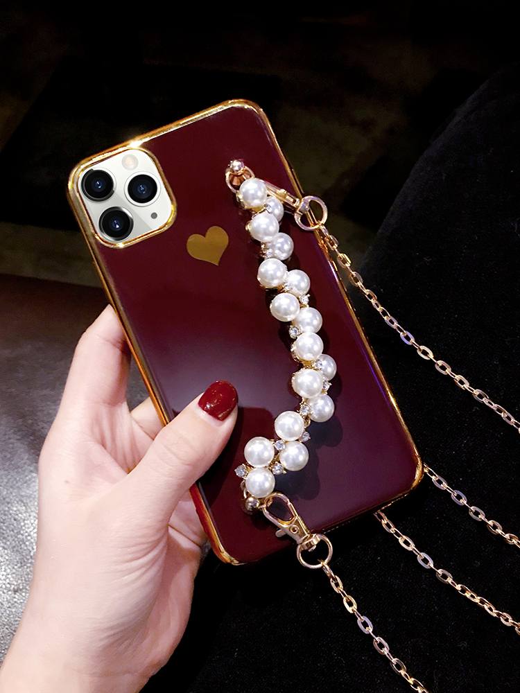 Compatible with Apple , Pearl bracelet phone case - Image 3