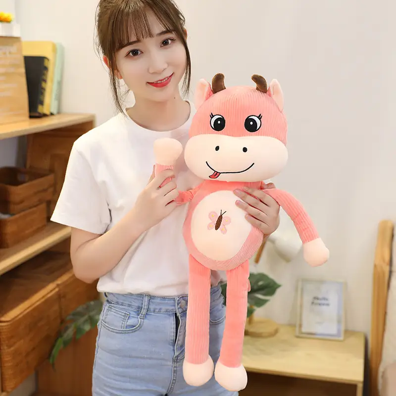 Long-legged cow doll plush toy