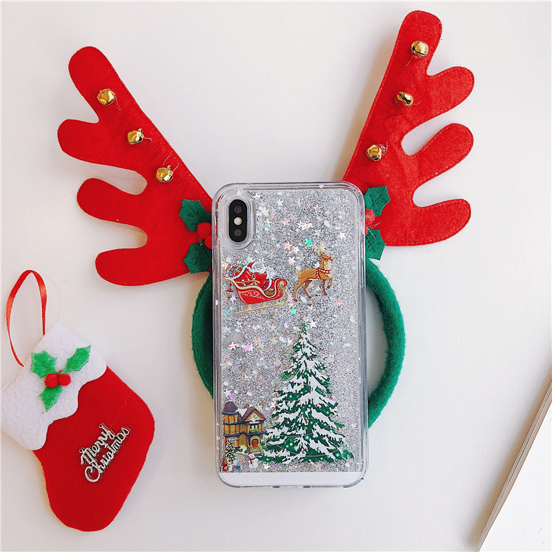 Compatible With , Santa Claus Christmas Tree Quicksand Shell - Image 3