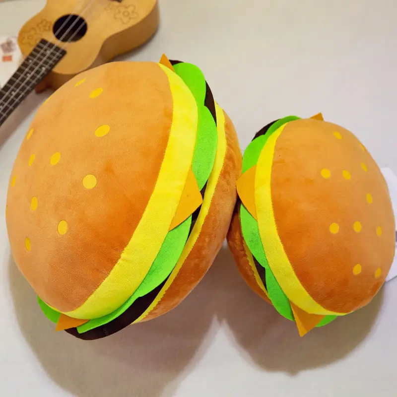 Hamburger pillow plush toy