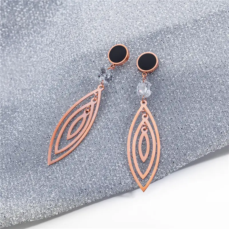 Water droplets tassel earrings