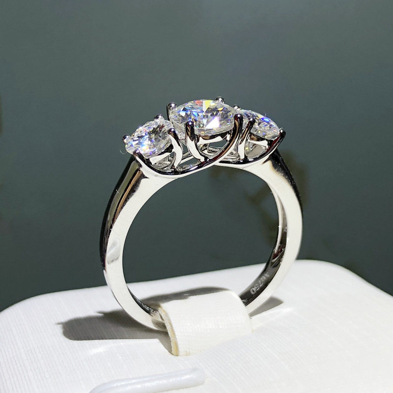 Mossang Diamond Three-in-One  Ring Plating pt950