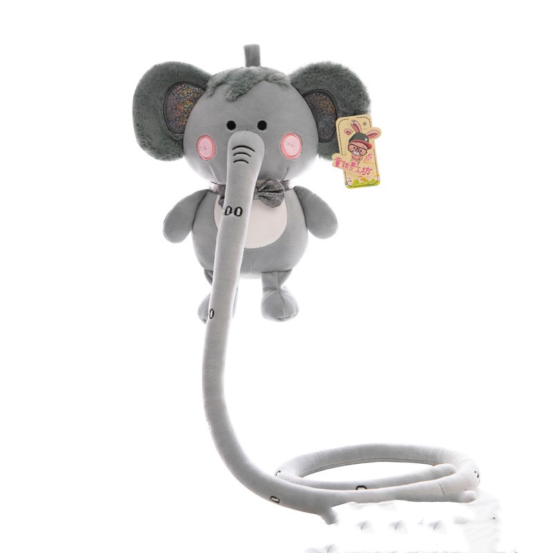 Soft elephant doll creative long nose plush toy