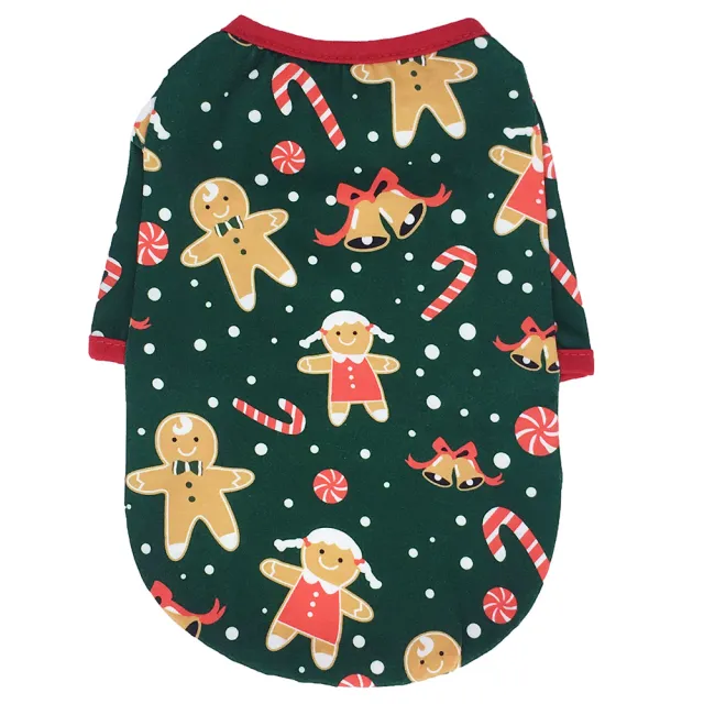 Christmas series new dog clothes Gingerbread Man - Shop at LoveMi
