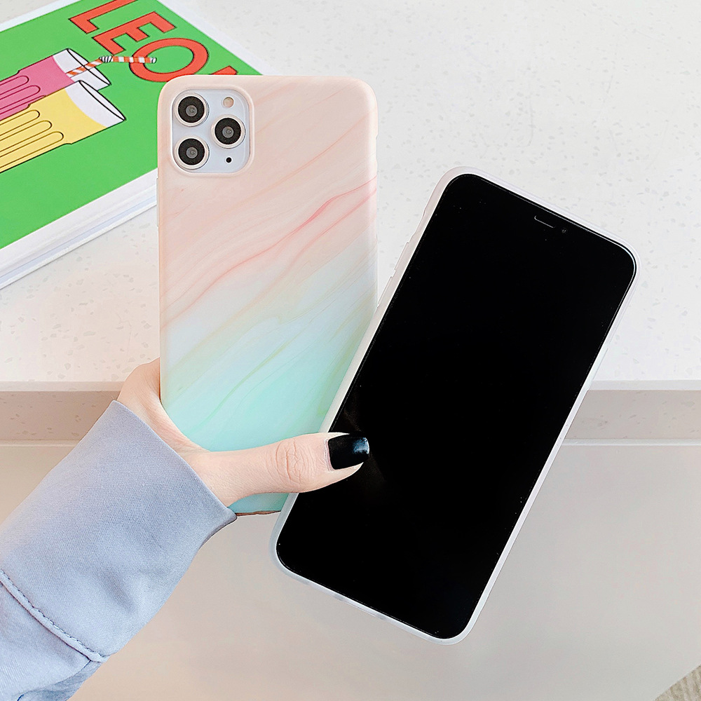 Mobile phone case gradient color marble - Image 2