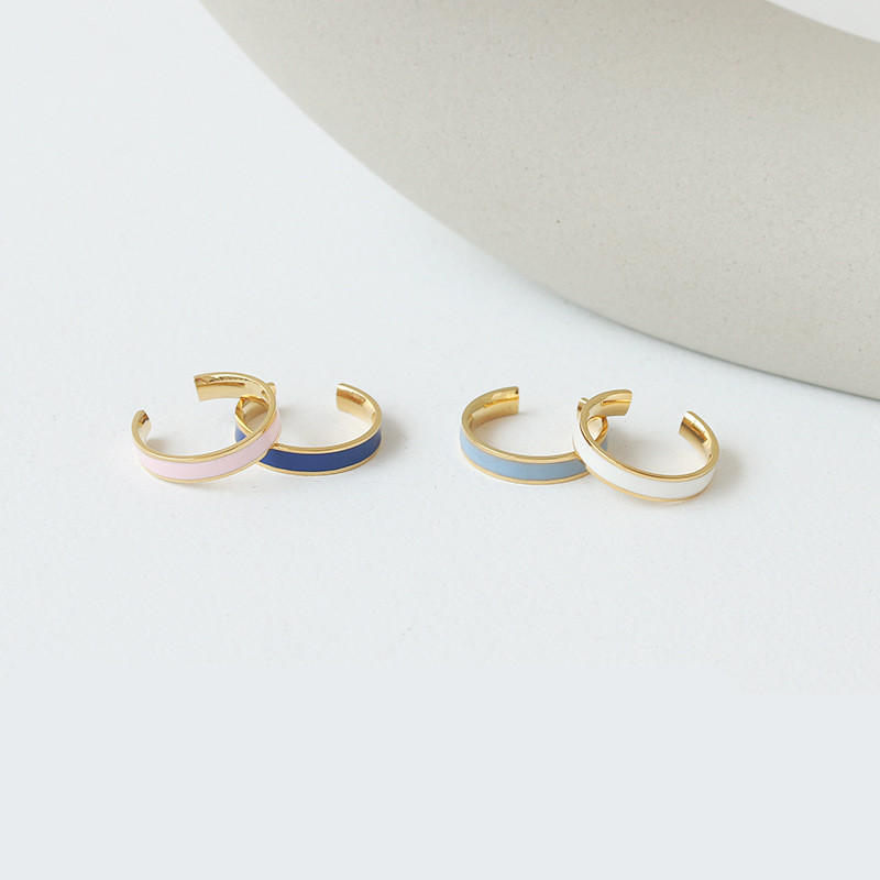 European and American oil color ring