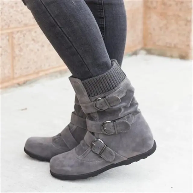 New Women Warm Snow Boots Arrival Grey - Shop at LoveMi