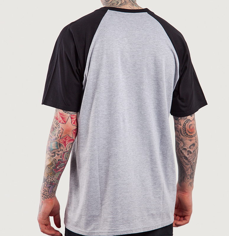 Basic Contrast Splicing Round Neck Short Sleeve Pillow Sleeve Printless Men's T-Shirt