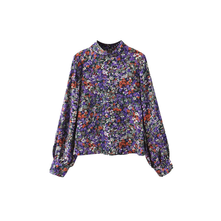 Long sleeve slim Floral Shirt