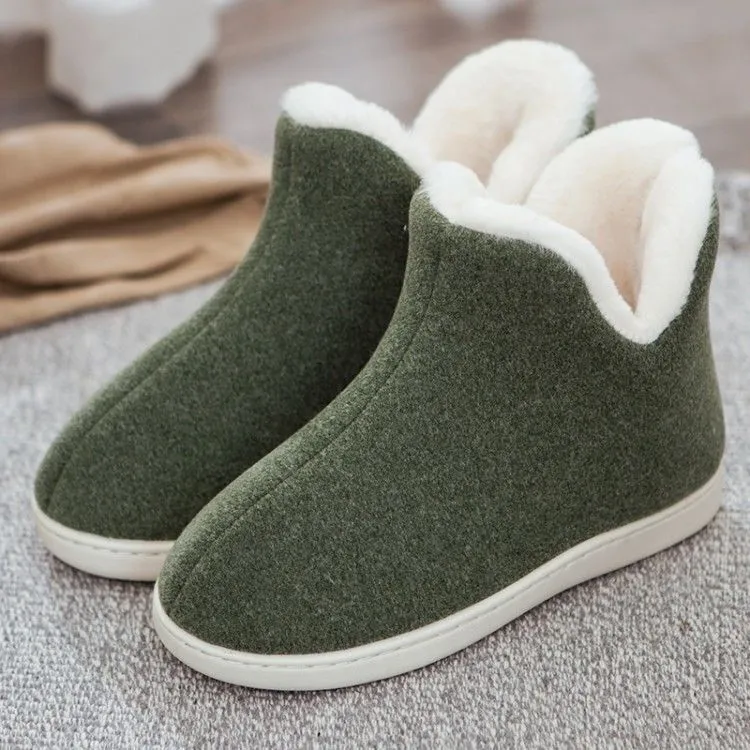 Maternity hairy shoes - Green