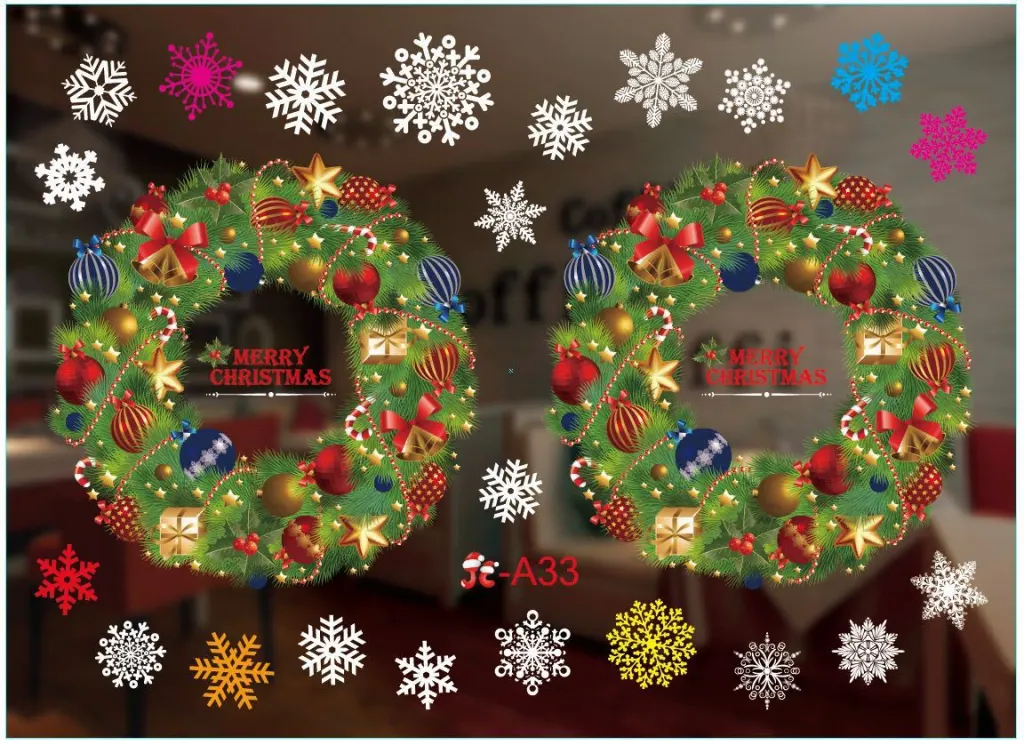 Christmas color window stickers - Color A33