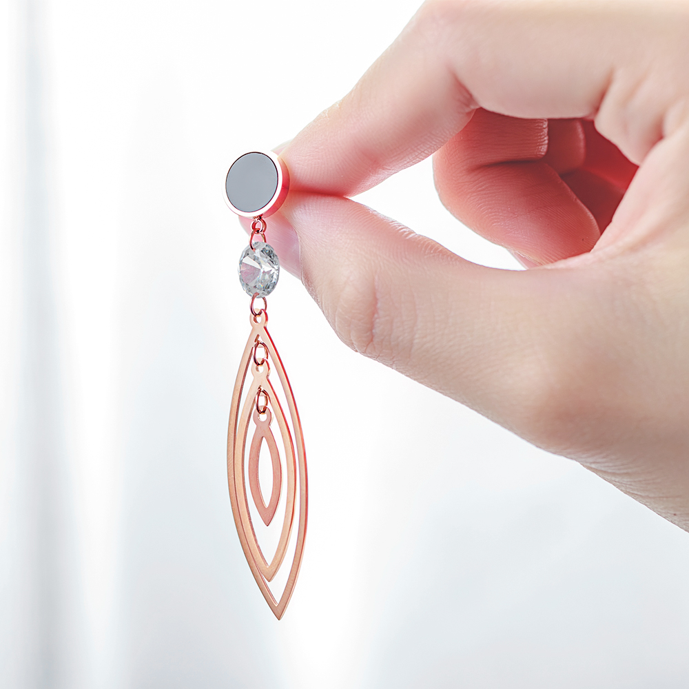 Water droplets tassel earrings