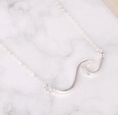 Stainless steel wave Necklace