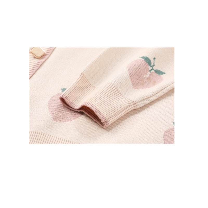 Loose outer wear peach sweater