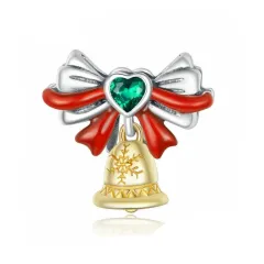 Holiday joy santa gift snowman beads - Gold - View 1