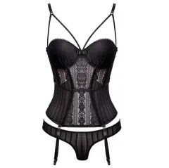 Waistcoat corset - Black - View 1