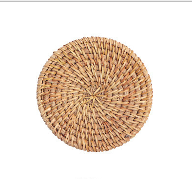 Hand-woven Vietnamese rattan coaster