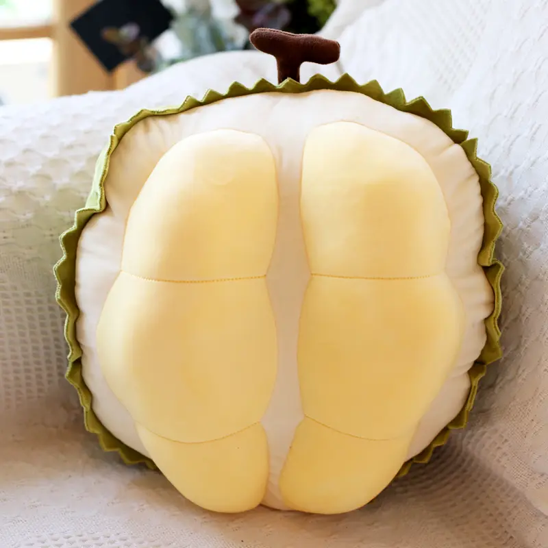 Cute durian pillow, orange doll, fruit plush toy
