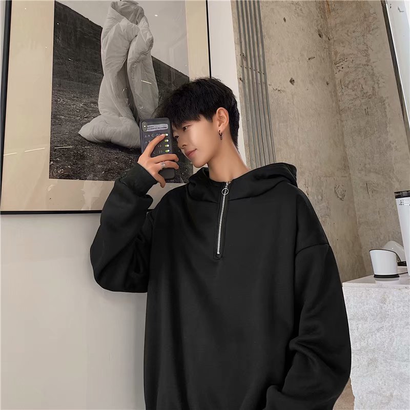 Zipper pullover sweater