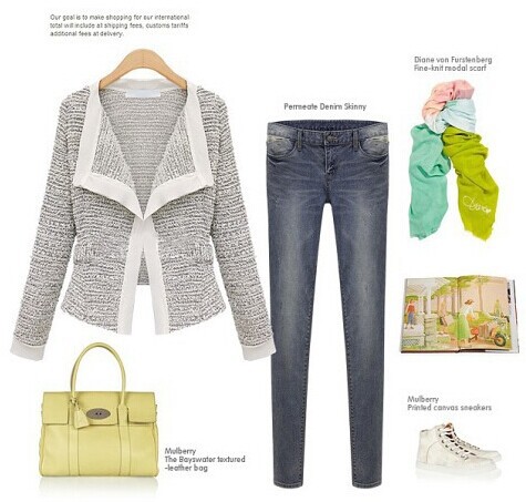 Woolen cardigan short women's coat