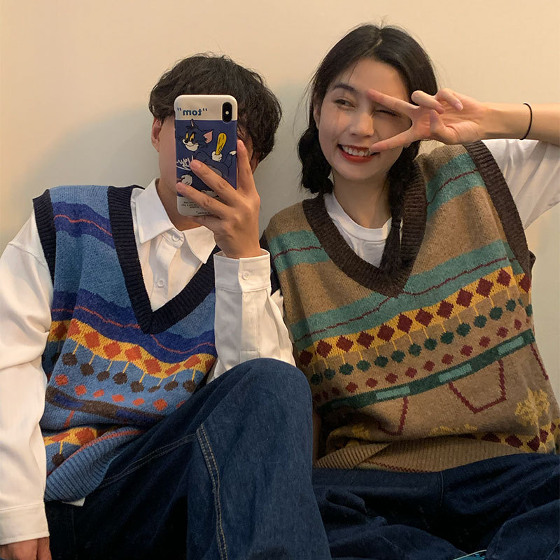 College style couple sweater