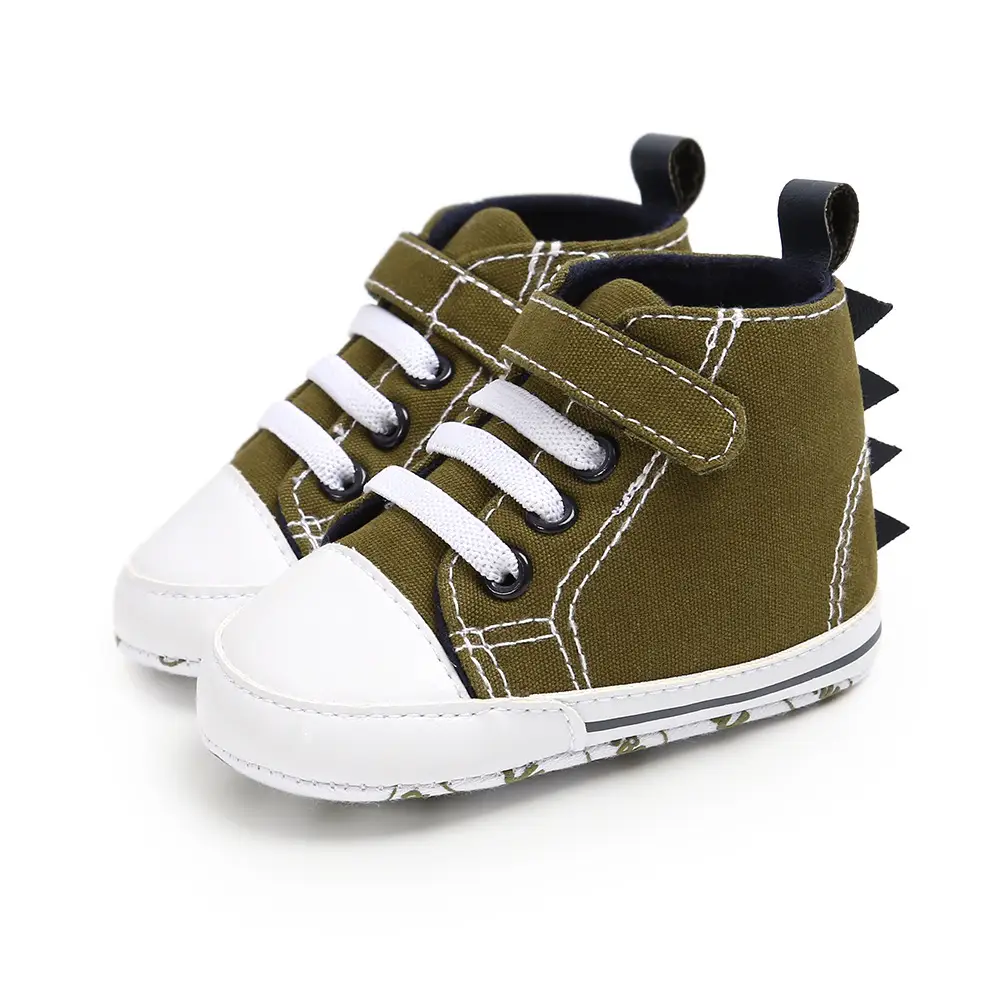 High top canvas walking shoes