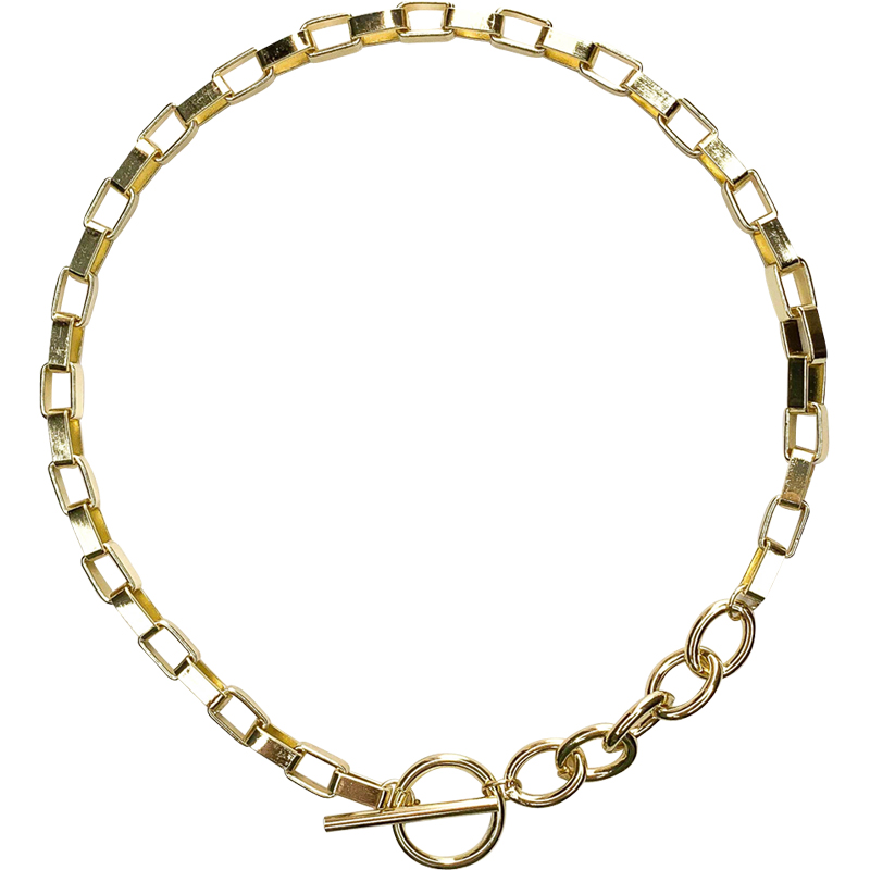 OT buckle thick necklace