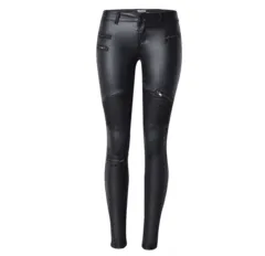 Leather pants - Black - View 1