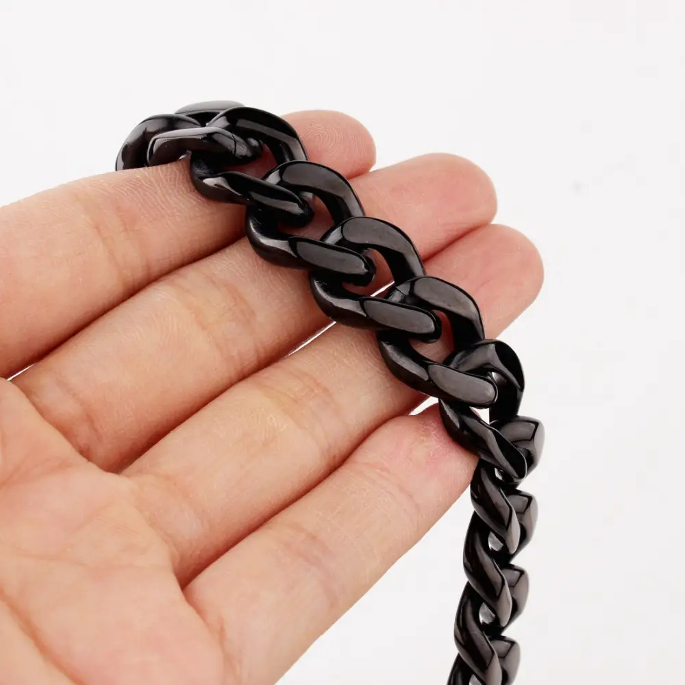 Titanium Steel Men's Black Bracelet