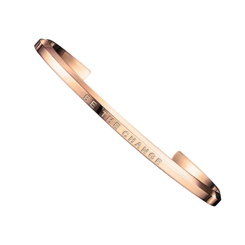 Fashion rose gold lettering bracelet