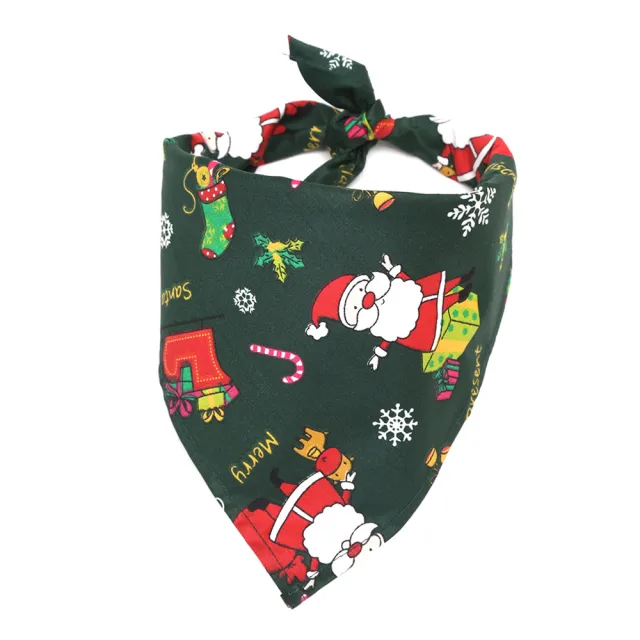 Pet christmas saliva towel Green - Shop at LoveMi