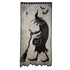 Ghost festival lace tablecloth black spider web tablecloth - Witch Curtain - View 1