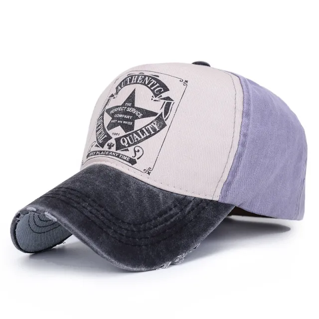 Five Star Letter Baseball Cap Black Light Gray - Shop at LoveMi
