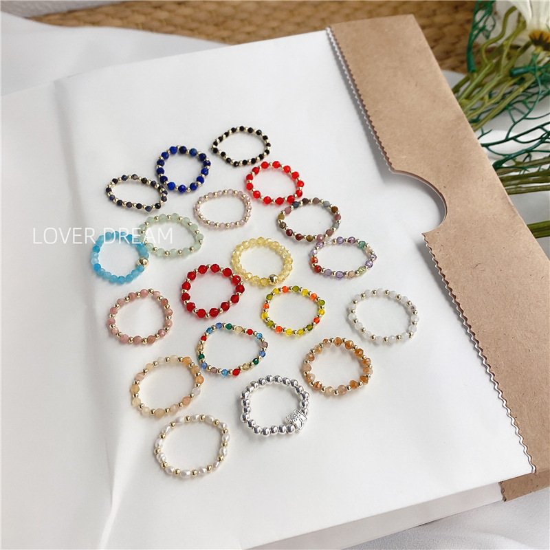 Vintage colorful zircon ring