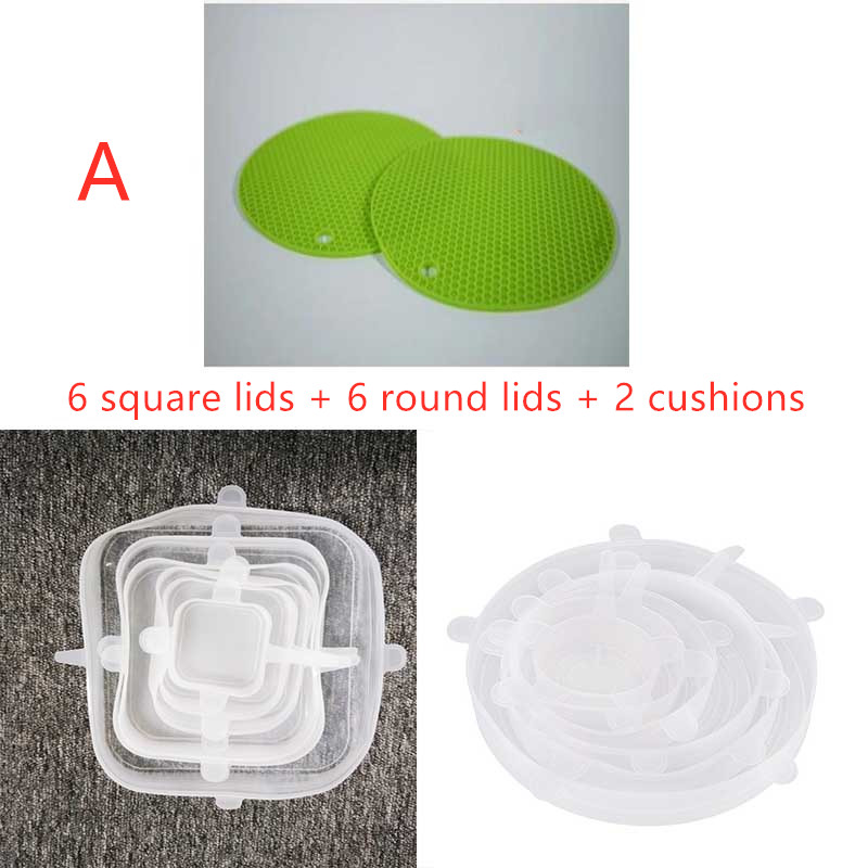 Food dust-proof and fresh-keeping silicone lid
