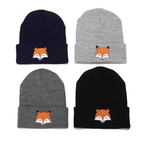 Embroidered Wool Cap