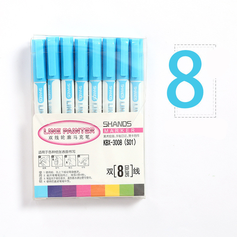 Sky blue 8PC