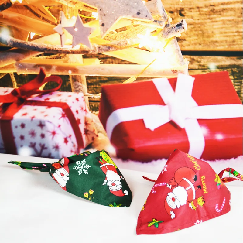 Pet Christmas Saliva Towel