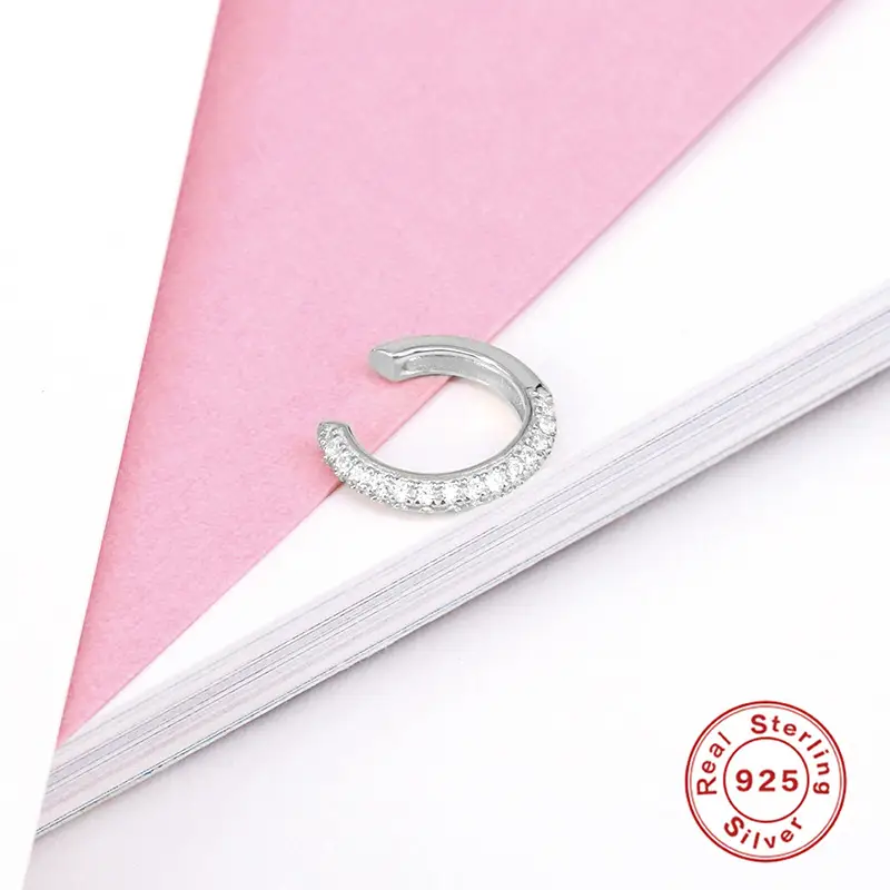 Micro-inlaid zircon classic earrings