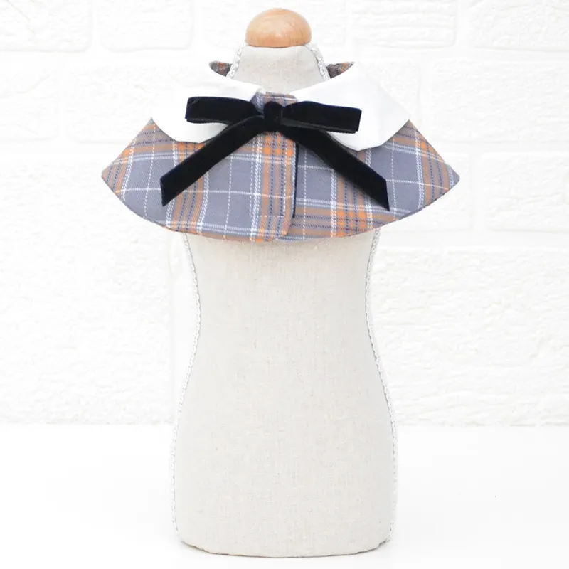 Pet bow tie saliva towel - Orange Gird