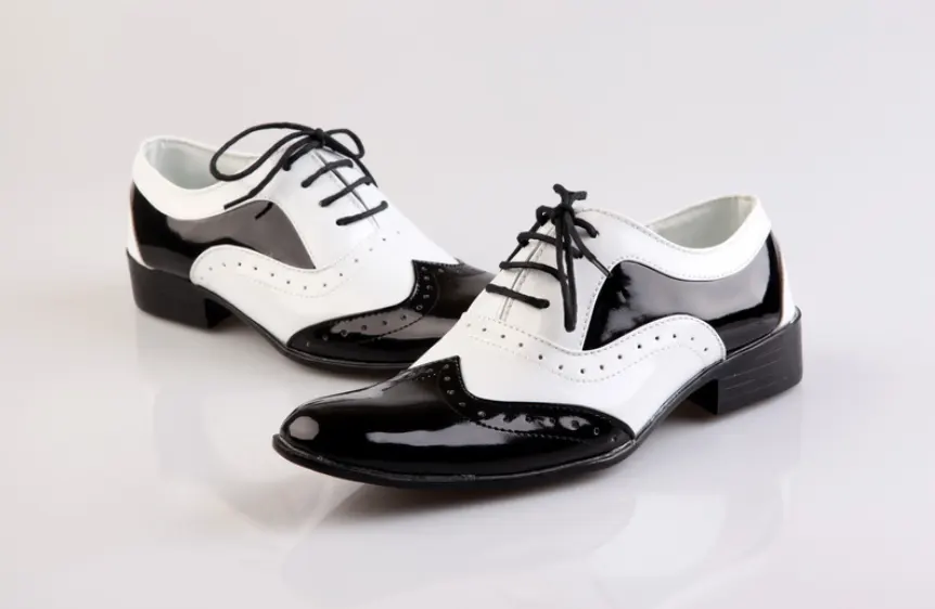 Black-and-white Fashionable Men's Shoes