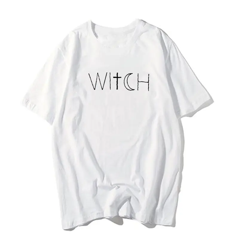witch print casual T-shirt