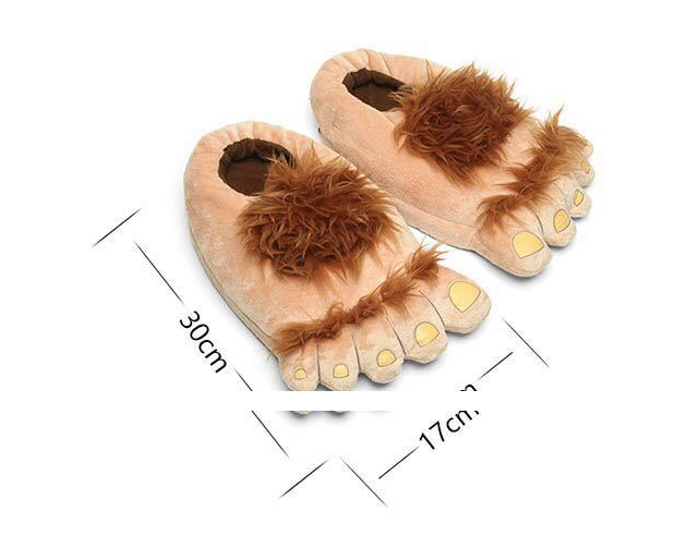 Trendy funny retro savage plush slippers