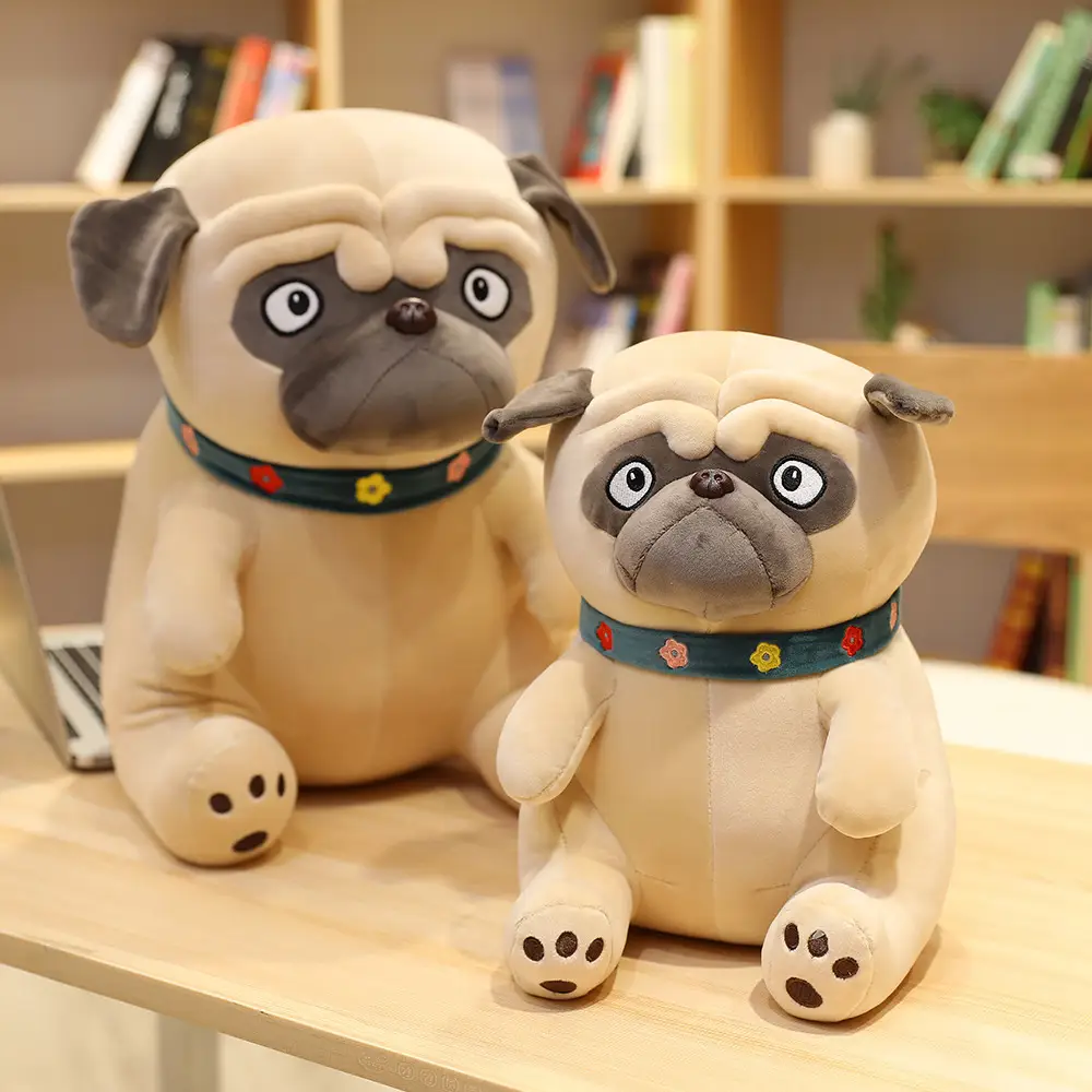 Cartoon collar Shar Pei plush toy doll doll