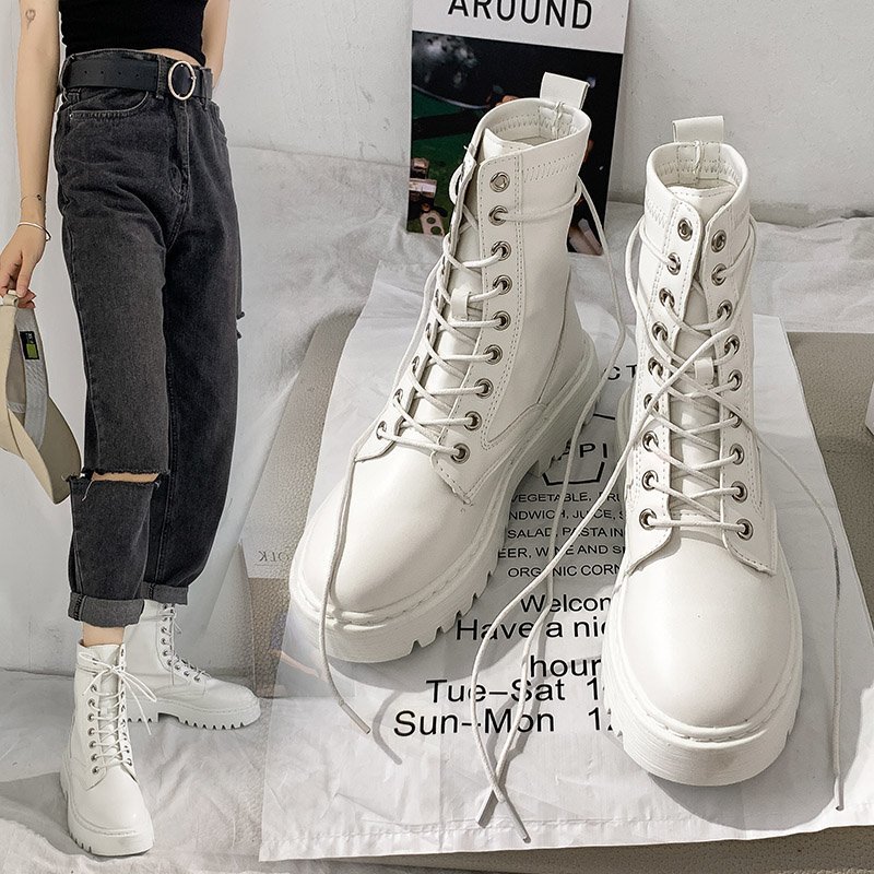 Martin boots women's thick-soled mid-tube short boots non-slip