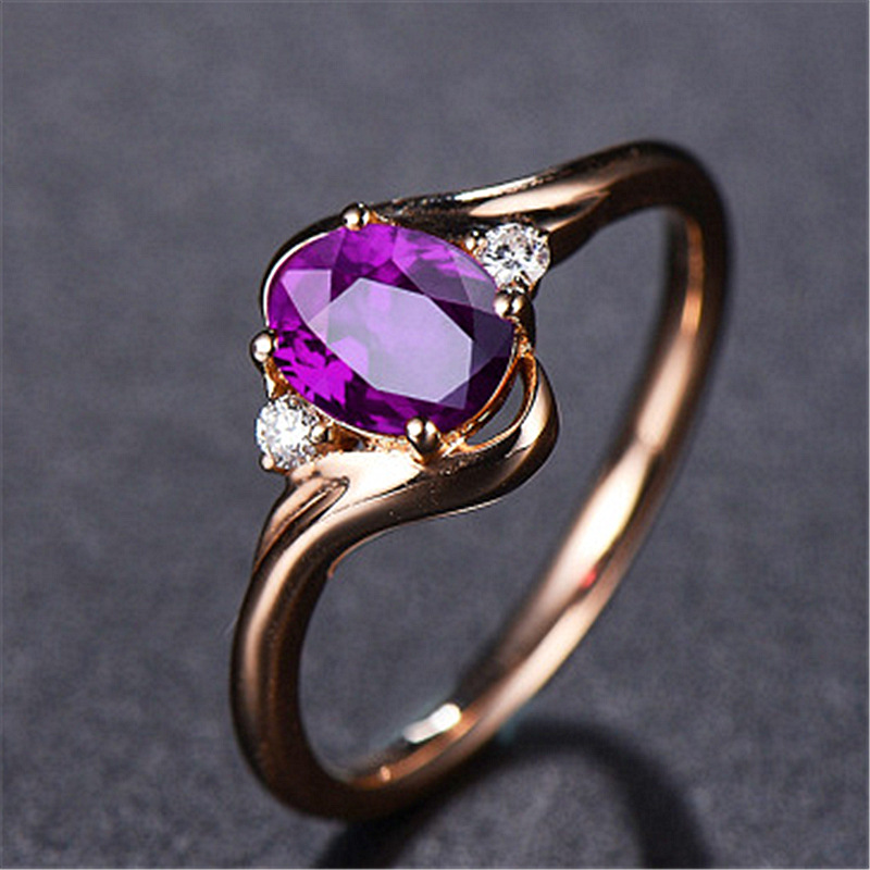 Adjustable color crystal diamond ring
