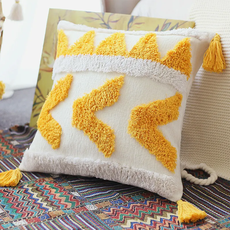 Style modern minimalist pattern waist pillow pillowcase - Mango
