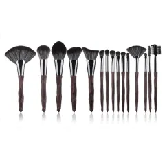 Diamond handle makeup brush - Brown - View 1